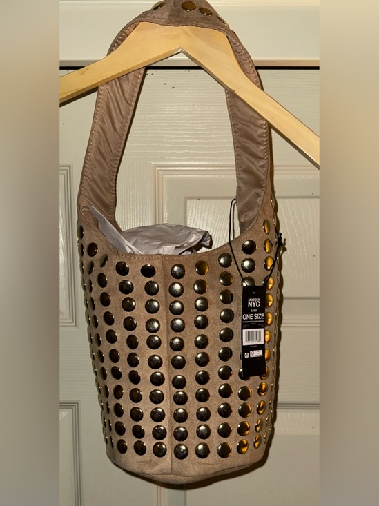 Madden Nyc Handbags - Madden NYC Women's Studded Bucket Shoulder Bag